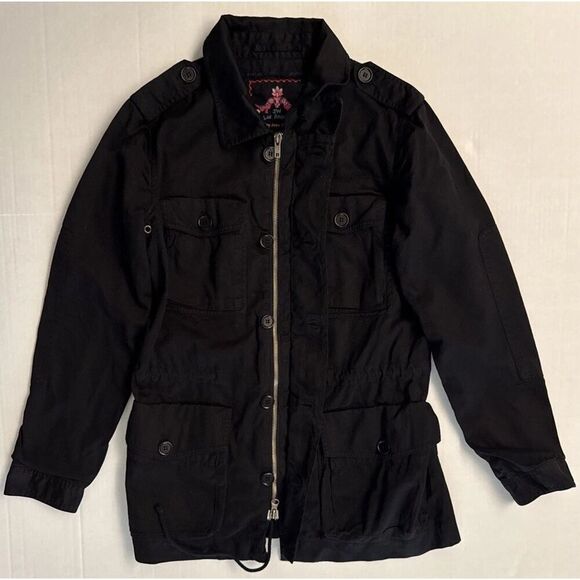 Johnny Was Los Angeles Sz Small Frankie Army Jacket NWT Floral Embroidered - Picture 6 of 16